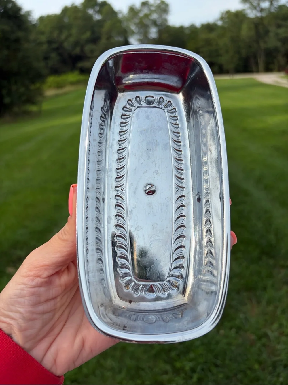 Vintage IRVINWARE Silver Plated Butter Dish With Butter Knife